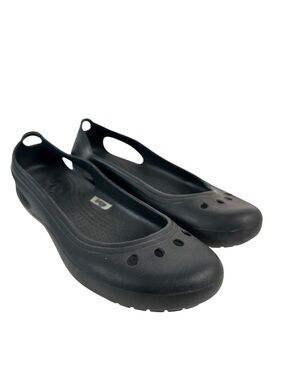 Crocs Kadee Ballet Flats Black Comfort Slip On Lightweight Womens 7 Casualcore